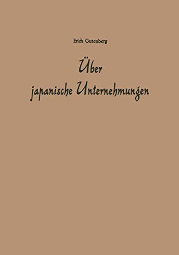 Uber Japanische Unternehmungen