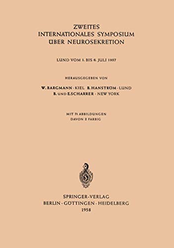 Zweites Internationales Symposium über Neurosekretion