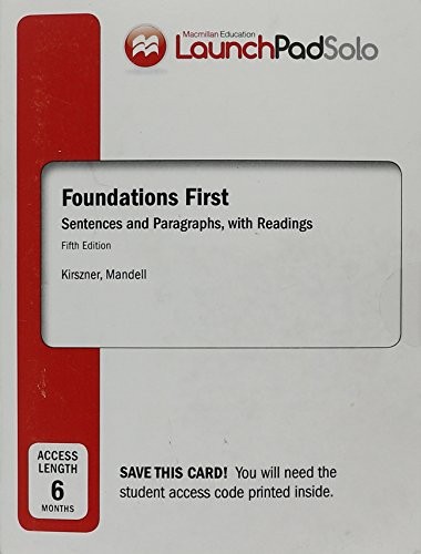 LaunchPad Solo for Foundations First with Readings
