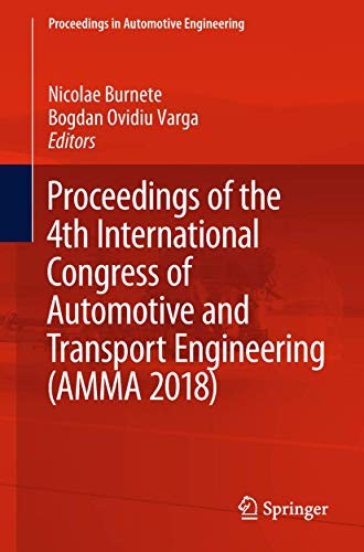 Proceedings of the 4th International Congress of Automotive and Transport Engineering