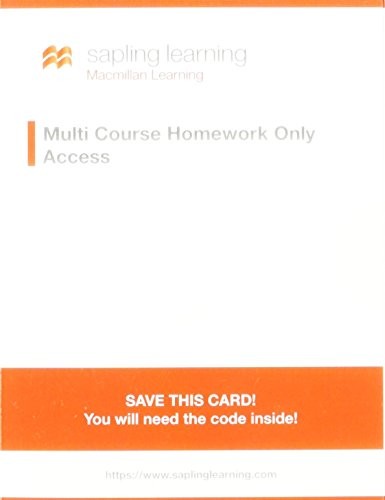 Sapling Learning Homework-Only for General Chemistry