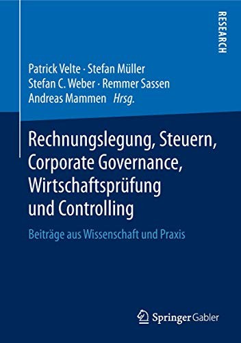 Rechnungslegung, Steuern, Corporate Governance, Wirtschaftsprüfung und Controlling