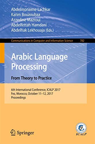 Arabic Language Processing : From Theory to Practice