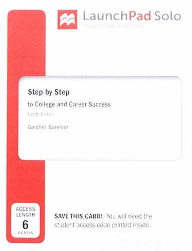 LaunchPad Solo for Step by Step to College and Career Success