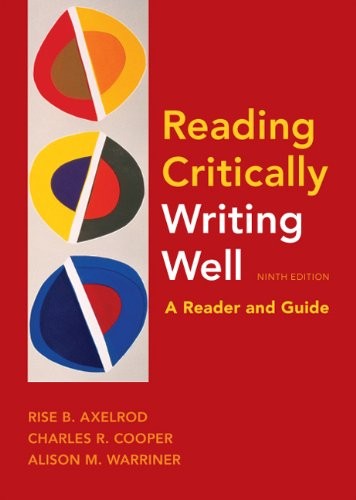 Reading Critically, Writing Well 9e