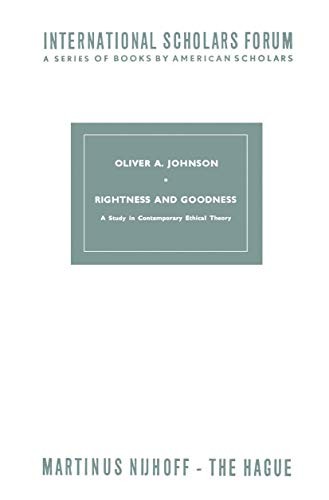 Rightness and goodness