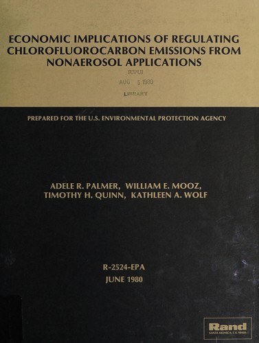 Economic implications of regulating chlorofluorocarbon emissions from nonaerosol applications