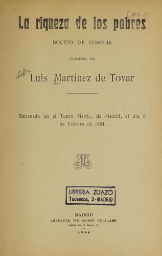 La riqueza de los pobres