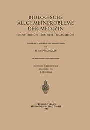 Biologische Allgemeinprobleme der Medizin
