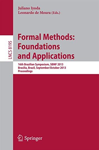 Formal Methods : Foundations and Applications
