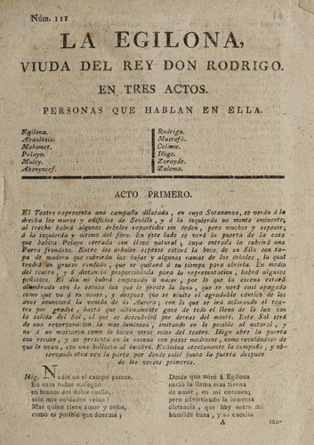La Egilona, viuda del rey Don Rodrigo