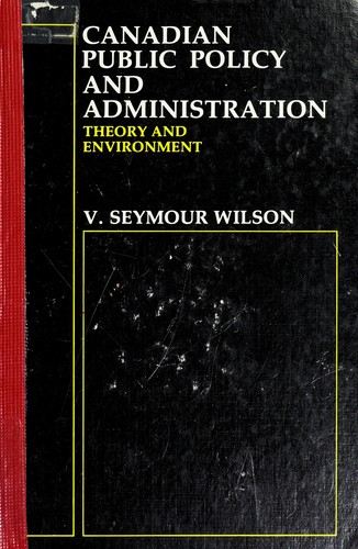 Canadian public policy and administration