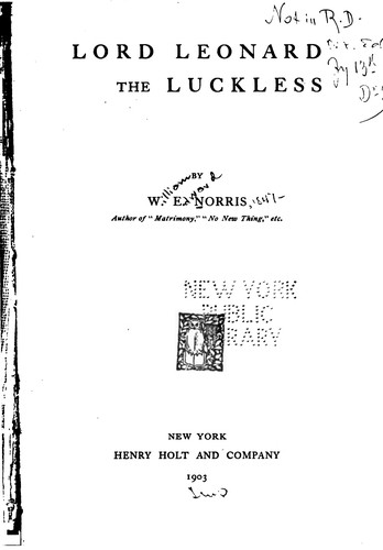 Lord Leonard the luckless