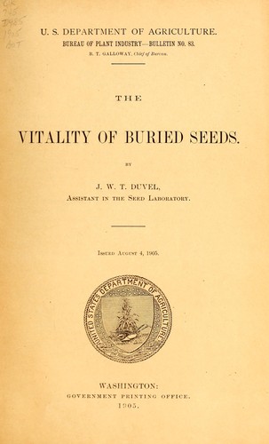 The vitality of buried seeds