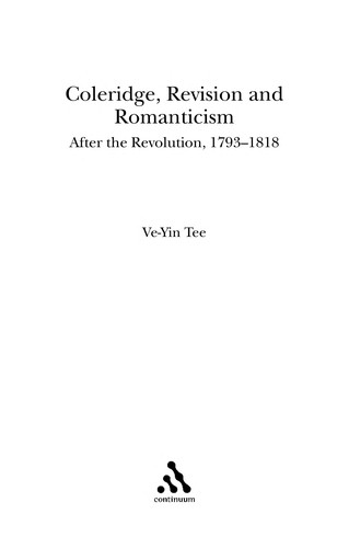 Coleridge, revision and romanticism