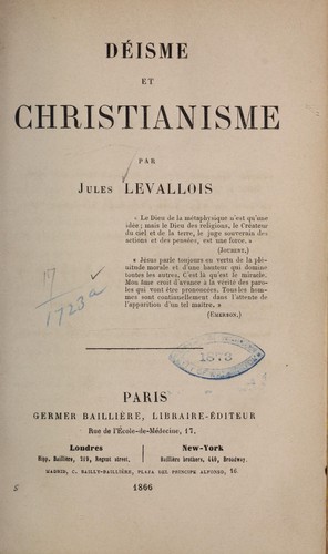 Déisme et Christianisme