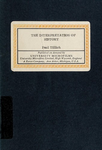The interpretation of history