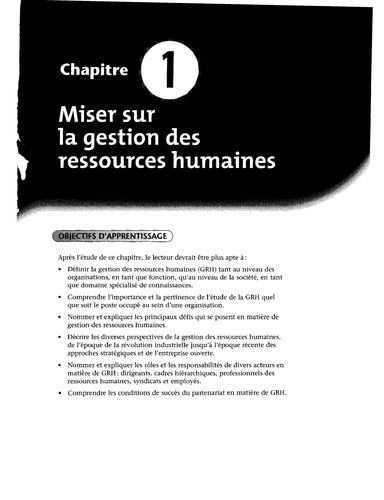 Relever les de fis de la gestion des ressources humaines