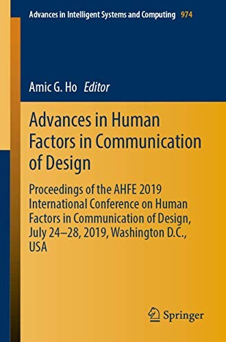 Advances in Human Factors in Communication of Design
