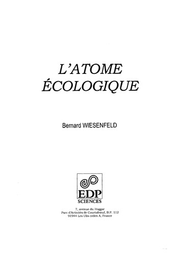 L'atome e cologique