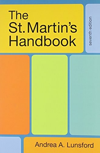 St. Martin's Handbook 7e P & LearningCurve for St. Martin's Handbook