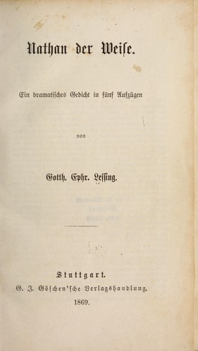 Nathan der Weise