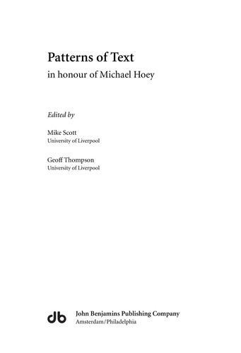 Patterns of text