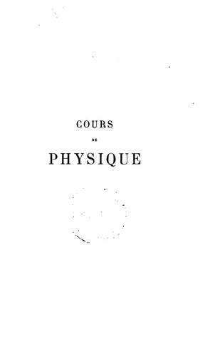Cours de physique