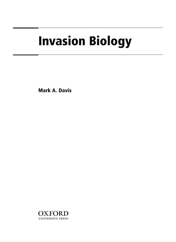 Invasion biology