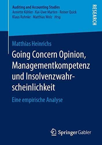 Going Concern Opinion, Managementkompetenz und Insolvenzwahrscheinlichkeit