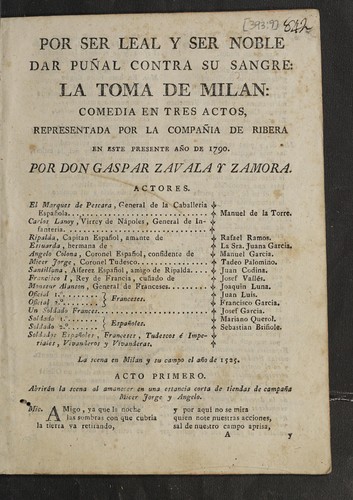 Por ser leal y ser noble dar puñal contra su sangre, La toma de Milán