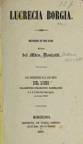 Lucrecia Borgia