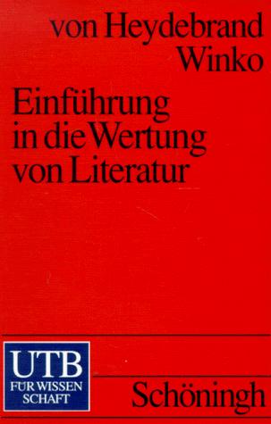 Einführung in die Wertung von Literatur