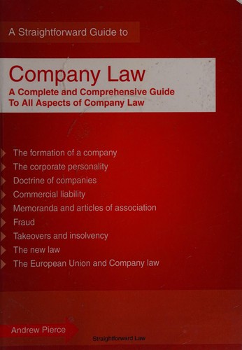 A straightforward guide to company law