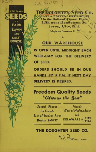 Recleaned seeds for farm, lawn and golf course