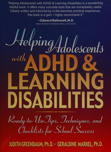 Helping adolescents with ADHD & learning disabilities