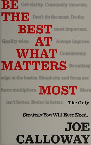 Be the best at what matters most