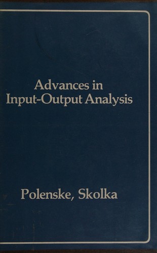 Advances in input-output analysis