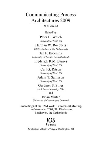 Communicating process architectures 2009
