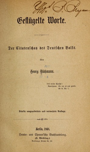 Geflügelte worte