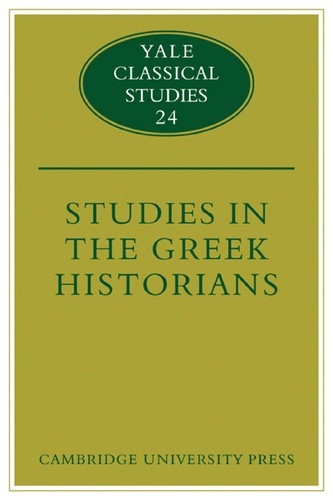 Studies in the Greek historians