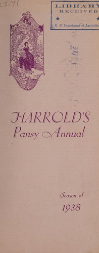 Harrold's pansy annual, season of 1938