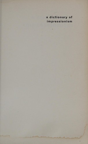 Dictionary of Impressionism