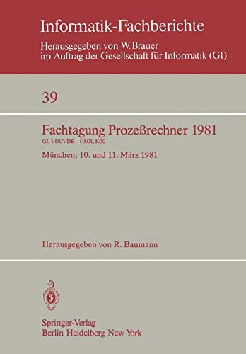 Fachtagung Prozeßrechner 1981
