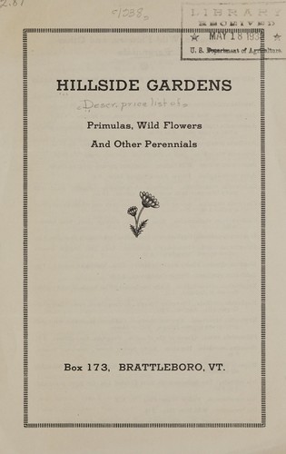 Primulas, wild flowers and other perennials