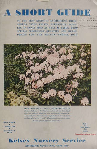 A short guide to the best kinds of evergreens, trees, shrubs, vines, fruits, perennials, roses, etc. ... for the season, spring 1938