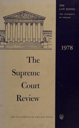 The Supreme Court Review, 1978 (Supreme Court Review)