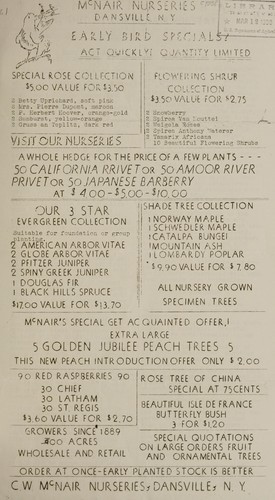 [C.W. McNair Nurseries materials]