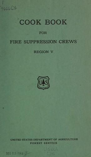 Cook book for fire suppression crews