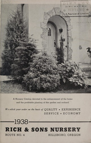 Rich & Sons Nursery, 1938